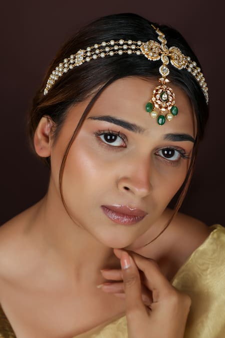 Riana Jewellery 22Kt Gold Plated Matha Patti 