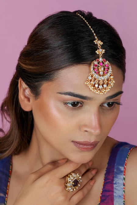 Riana Jewellery Kundan Maangtikka 