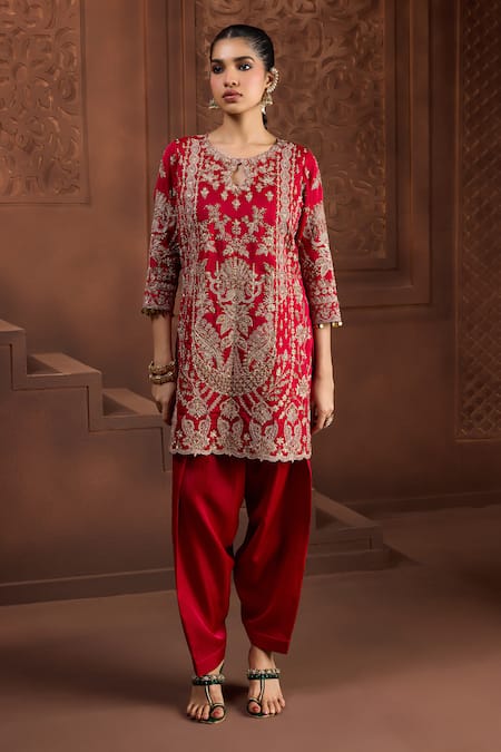 Aneesh Agarwaal Padma Jyoti Embroidered Kurta & Salwar Set 