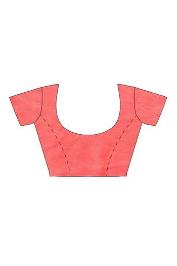 Geroo Jaipur_Pink Chiffon Zari, Gota Patti Ombre Embroidered Pre-draped Saree With Blouse _Online_at_Aza_Fashions