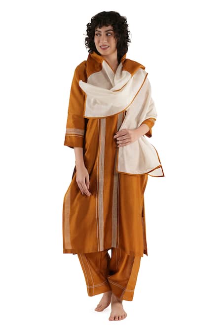 Khat Chanderi Silk Kurta Set 