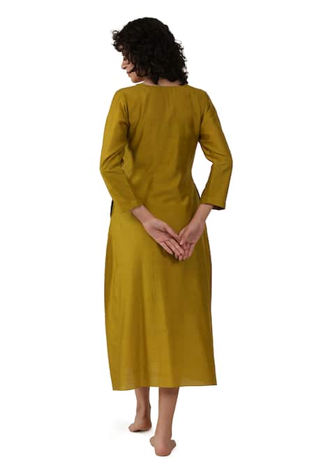 Khat Chanderi Silk Dress  