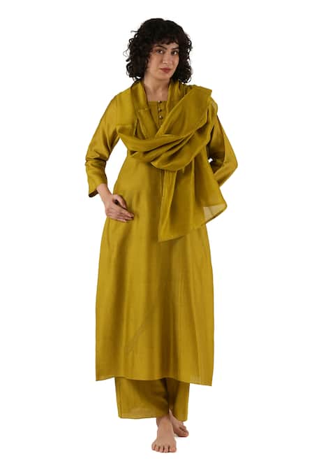 Khat Chanderi Silk Kurta Set 