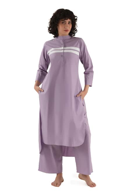 Khat Straight Poplin Cotton Kurta & Pant Set 