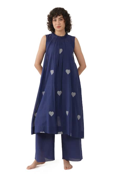 Khat Handwoven Jamdani Cotton Kurta Set 