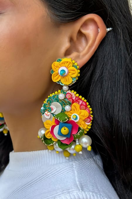 KIHOY Garden Of Eden 3D Embroidered Earrings 