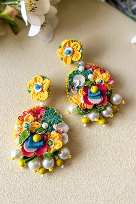 KIHOY Garden Of Eden 3D Embroidered Earrings 