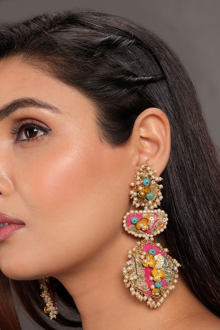 KIHOY Devi Embroidered Earrings 