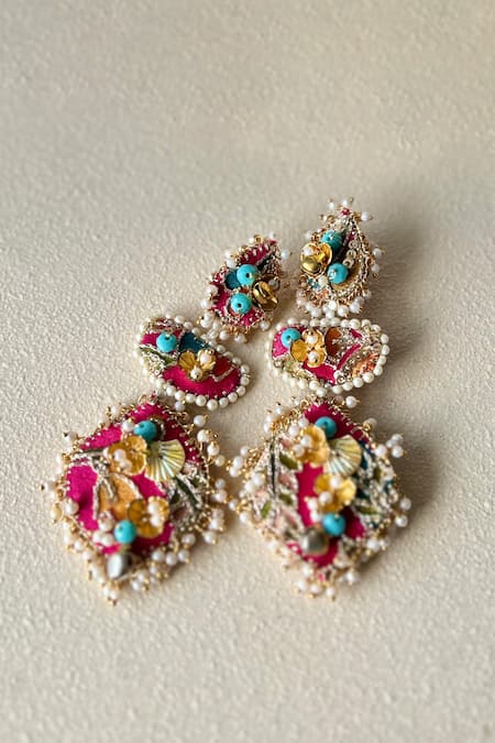 KIHOY Devi Embroidered Earrings 
