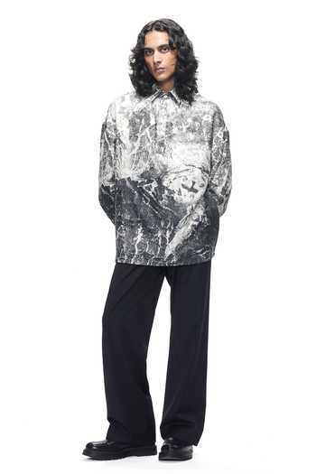 Shop Countrymade Black Silk Residue Metal Shirt Online at Aza Fashions Shop_Countrymade_Black Silk Residue Metal Shirt _Online_at_Aza_Fashions