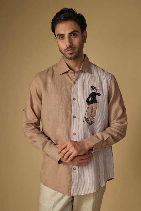 Linen Bloom Charlie Embroidered Shirt 