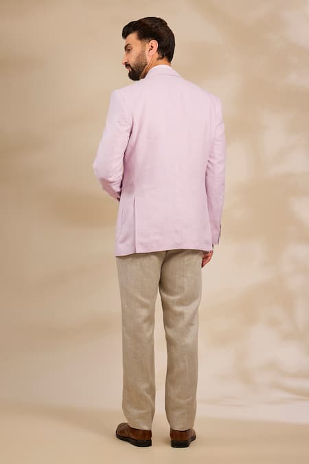 Linen Bloom Pure Linen Plain Blazer 