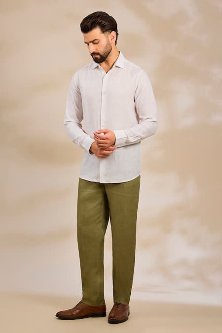Linen Bloom Linen Plain Trouser 