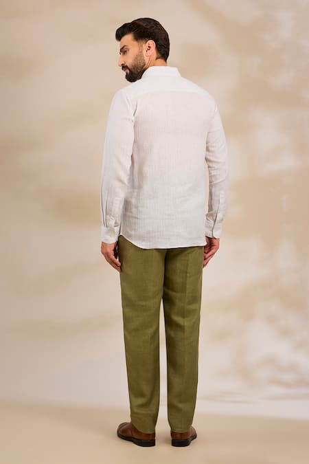 Linen Bloom Linen Plain Trouser 