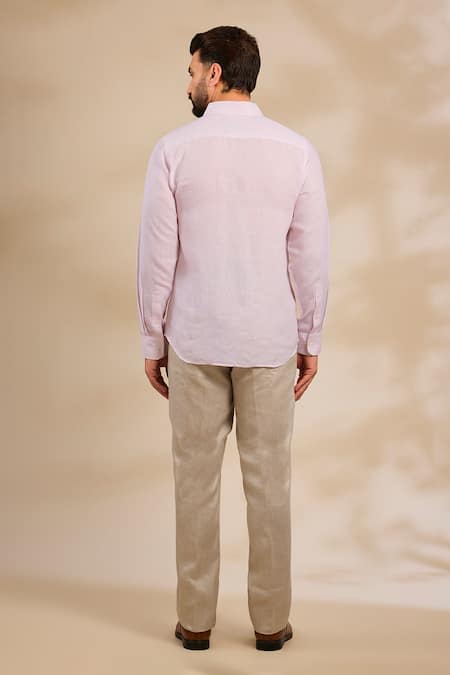 Linen Bloom Straight Linen Shirt 