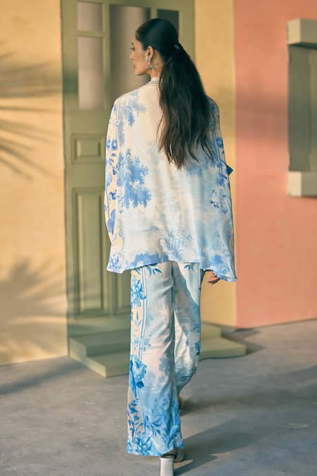 Pankaj & Nidhi Porto Lapis Lattice Tunic 