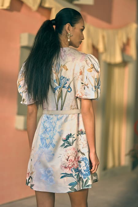 Pankaj & Nidhi Blooming Print Dress 