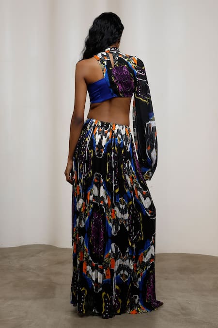 Advait Noa One Shoulder Top & Skirt Set 