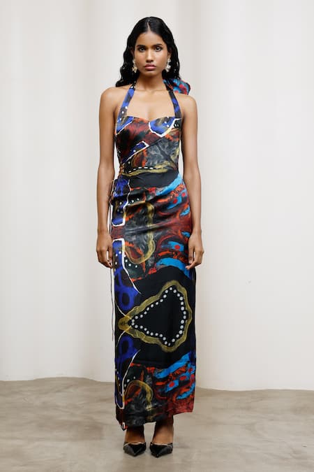 Advait Saeri Tie-Up Dress 