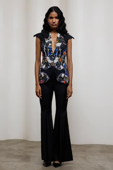 Advait Noa Sleeveless Blazer Trouser Set 