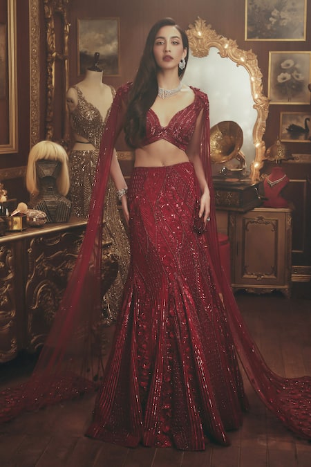 Roqa Clara Net Lehenga & Blouse Set 