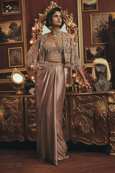 Roqa Dorothy Embroidered Jacket & Skirt Set 