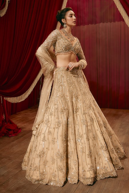 Roqa Ivy Net Embroidered Lehenga Set 