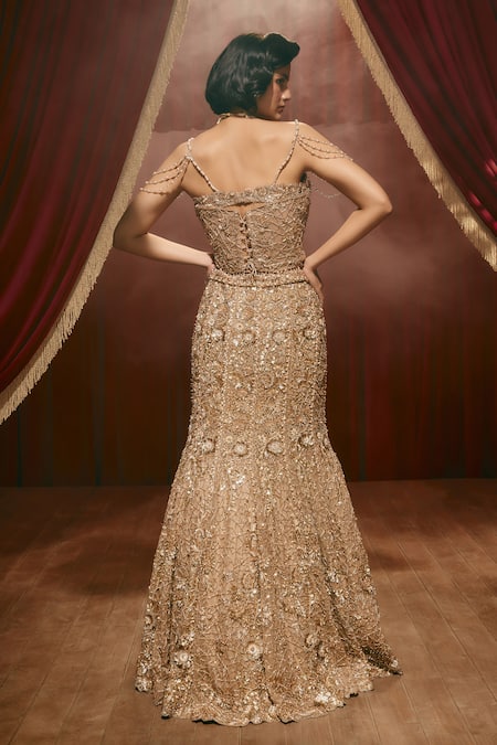 Roqa Elizabeth Net Lehenga Set 