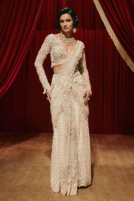 Roqa Eleanor Net Saree & Blouse Set 