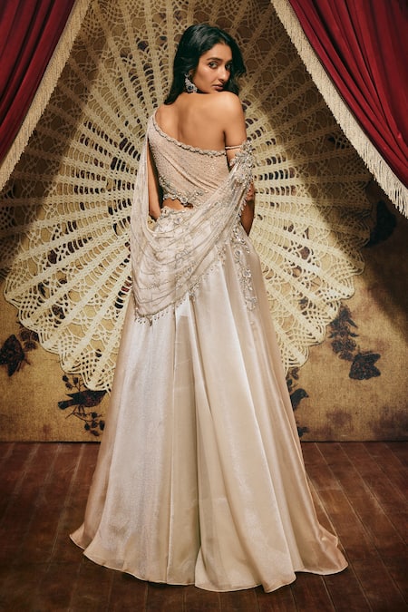 Roqa Agnes Shimmer Organza Gown 