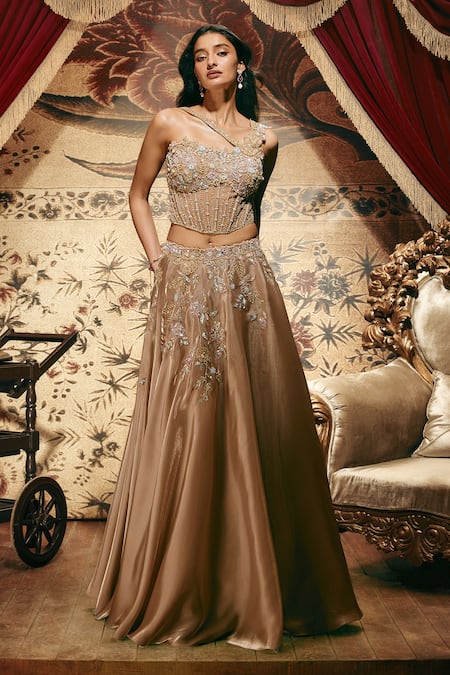 Roqa Minerva Embroidered Blouse & Lehenga Set 