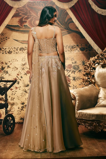 Roqa Minerva Embroidered Blouse & Lehenga Set 