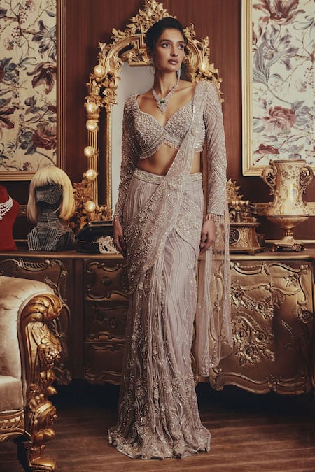 Roqa Ophelia Net Saree & Blouse Set 