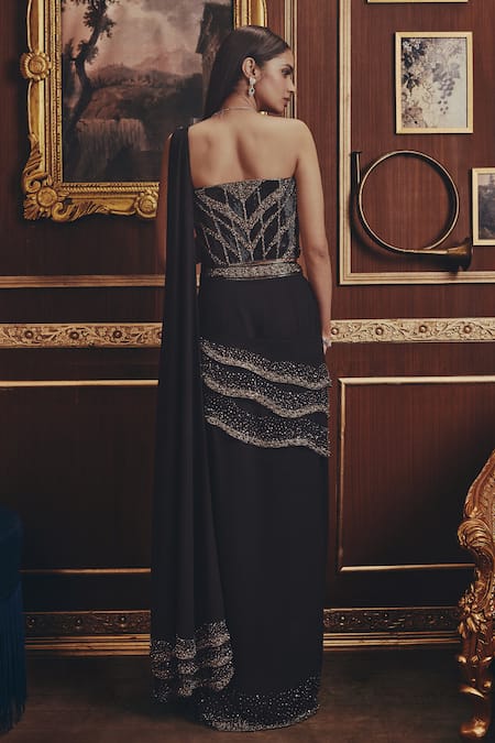 Roqa Temperance Georgette Saree & Net Blouse Set 