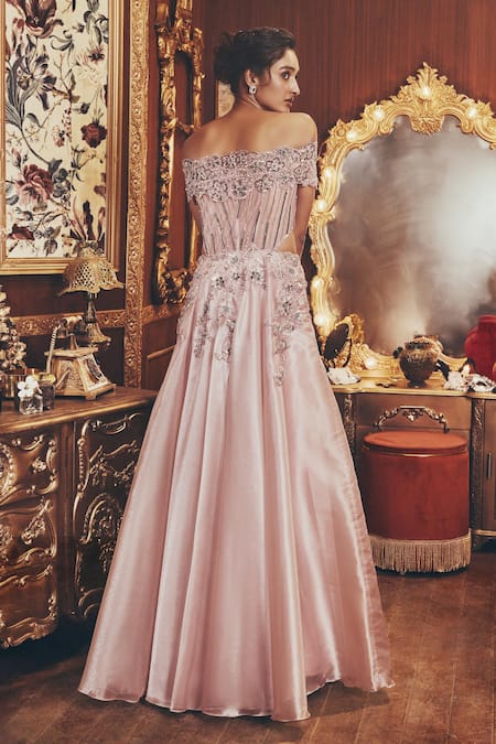 Roqa Matilda Shimmer Organza Gown 