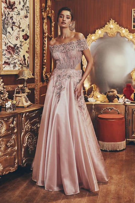 Roqa Matilda Shimmer Organza Gown 