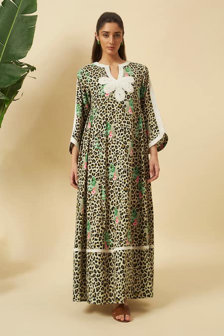 Nikasha Leopard Print Maxi Dress 