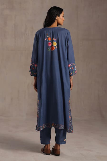 Roza Seraphina Printed Phiran Kurta & Pant Set 