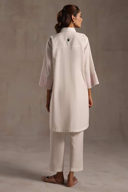 Roza Louise Floral Placement Print Kurta & Pant Set 