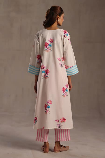 Roza Madeline Floral Print Kurta & Pant Set 