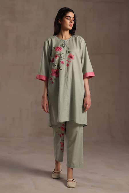 Roza Alyza Printed Kurta & Pant Set 