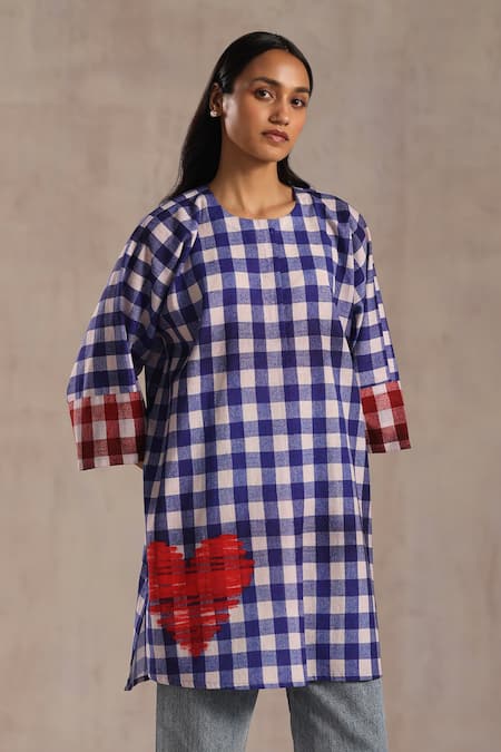 Roza Love Checkered Tunic 