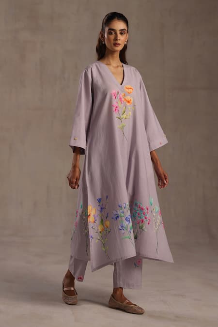 Roza Margot Floral Print Kurta & Pant Set 