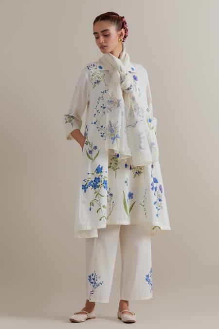 Upavita Printed Cotton Kurta Set 