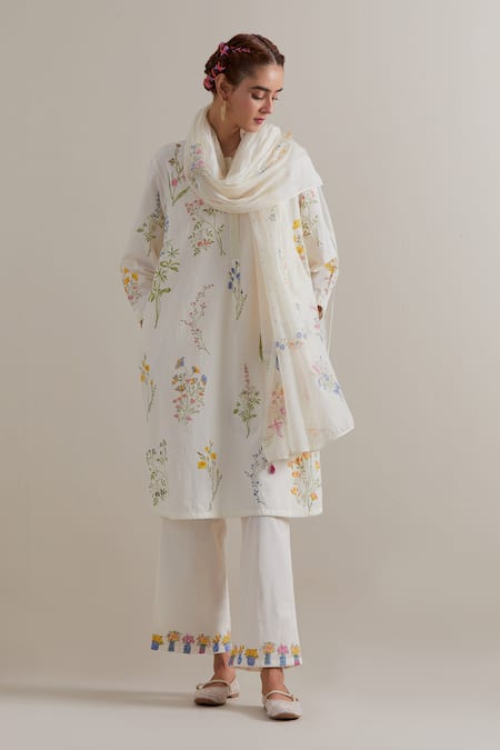 Upavita Cotton Kurta Set 