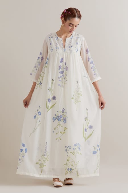 Upavita Cotton Chanderi Kurta Set 