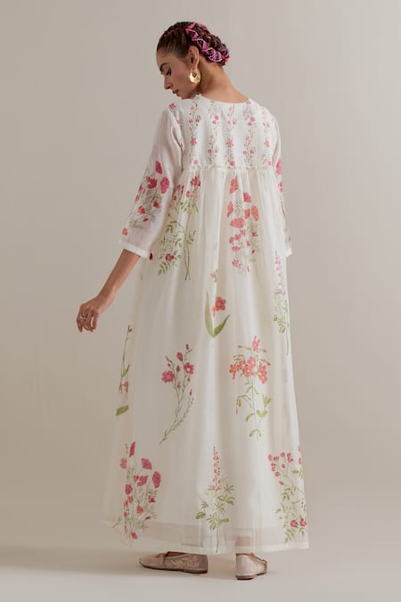 Upavita Cotton Chanderi Kurta Set 