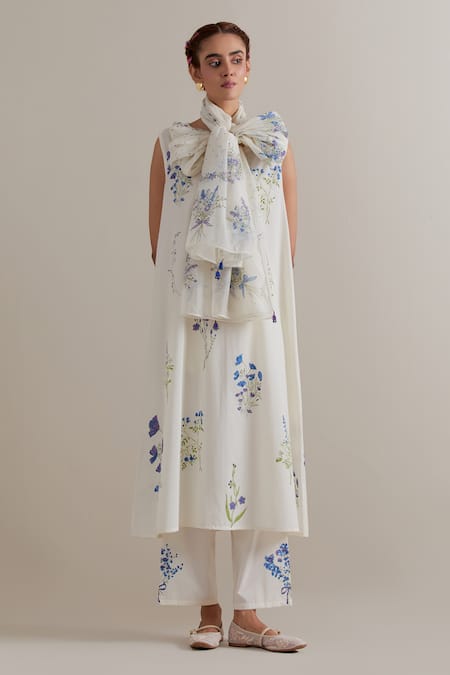 Upavita Printed Cotton Kurta Set 