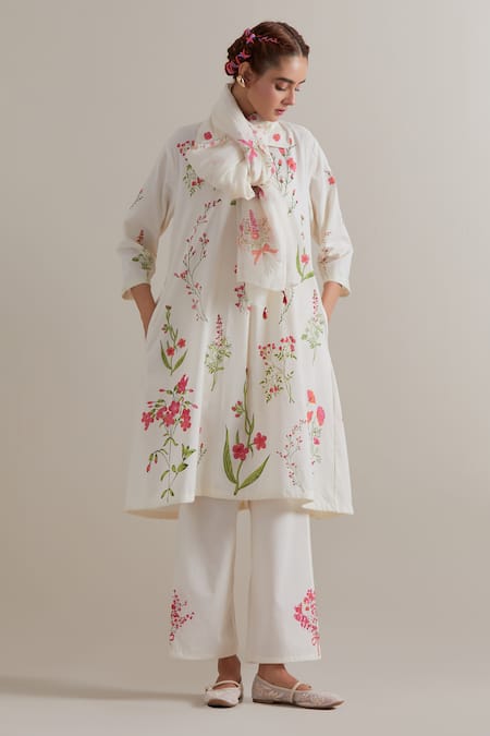Upavita Printed Cotton Chanderi Kurta Set With Dupatta 