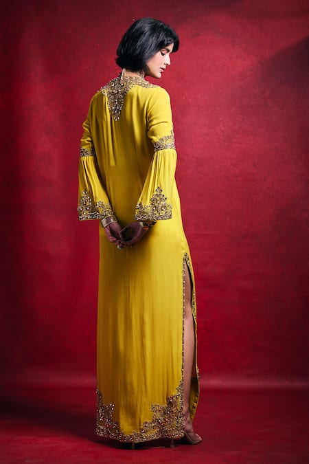 Tamanna Punjabi Kapoor Crepe Embellished Kaftan 